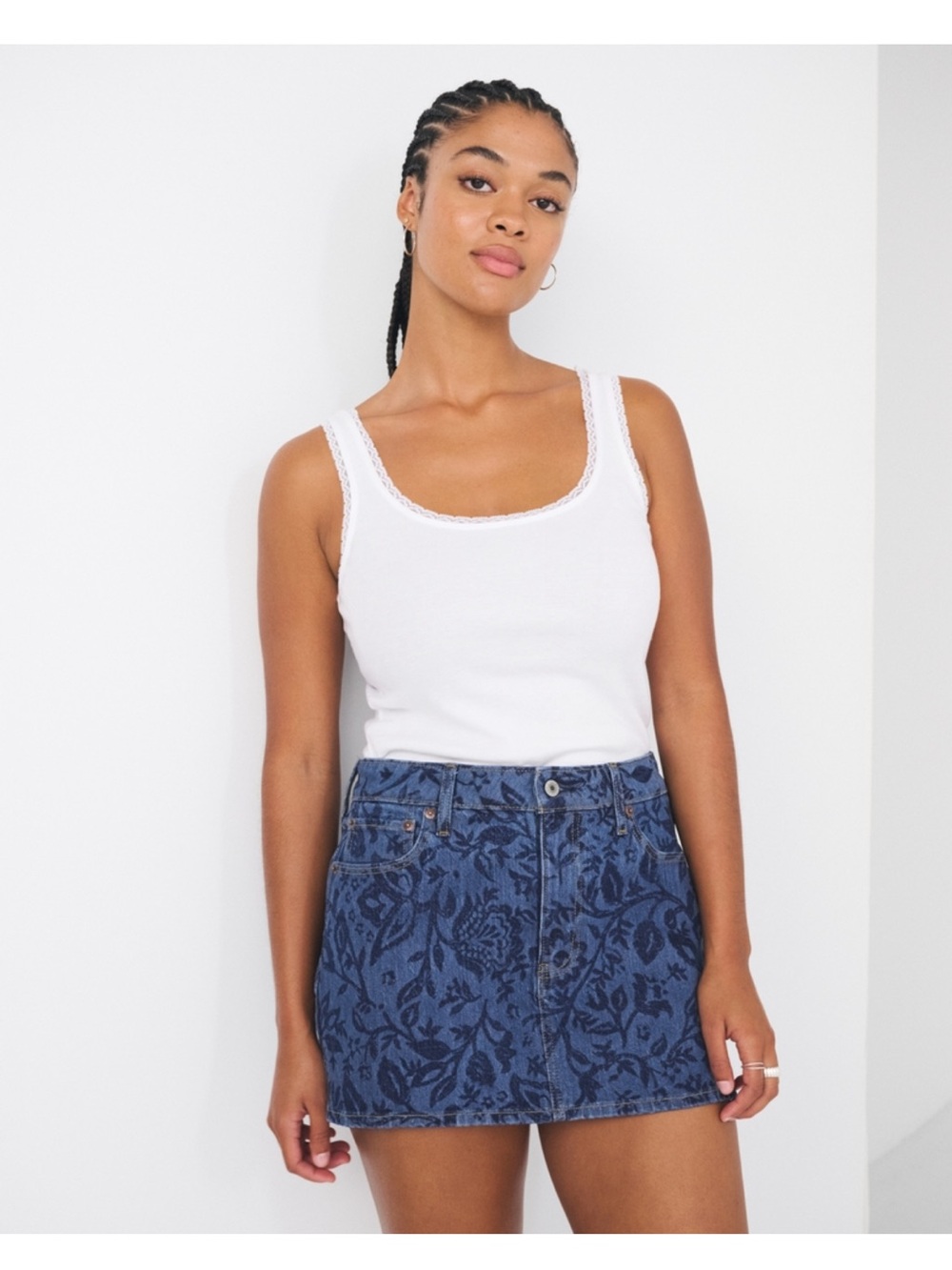 NEW Abercrombie Denim Mini Skirt- curve love